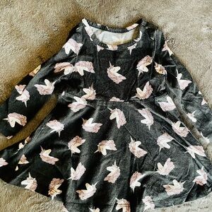 Unicorn dress in black size 9-12M